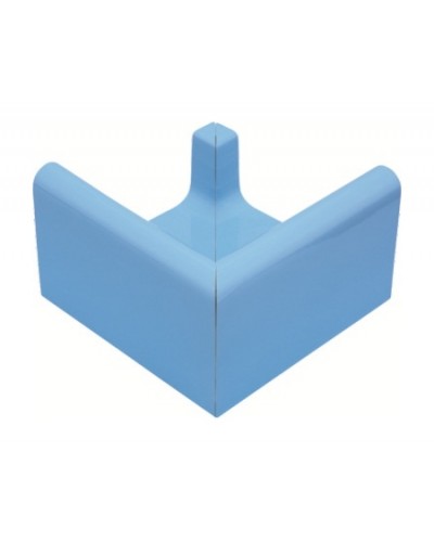 Е90141 Наружный угловой элемент внутреннего переливного водоотводного канала (св.голубой) шт.